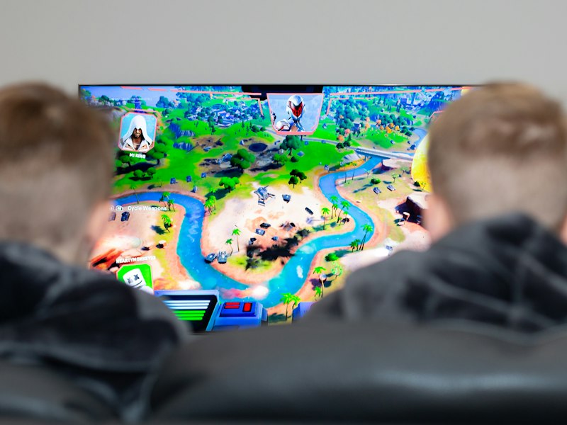 Custom gaming PC build on a timber desk